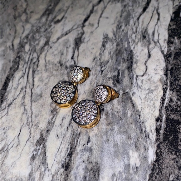 Jeweled Gold Earrings - Picture 3 of 6